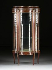 A LOUIS XV REVIVAL MIRROR BACK