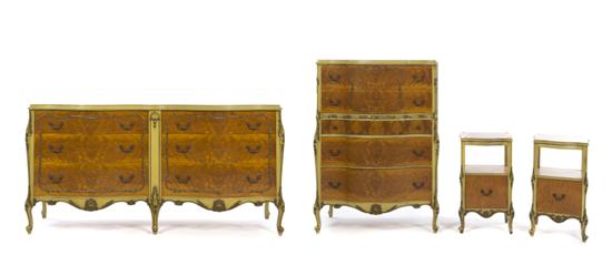 * A Louis XV Style Burlwood Bedroom