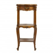 A LOUIS XV STYLE BEDSIDE TABLE