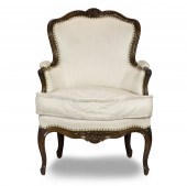 A LOUIS XV STYLE BERGERE, HAVI