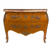 A LOUIS XV STYLE BOMBE MARQUET