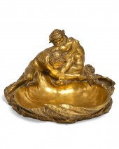 A LOUIS XV STYLE BRONZE CENTER