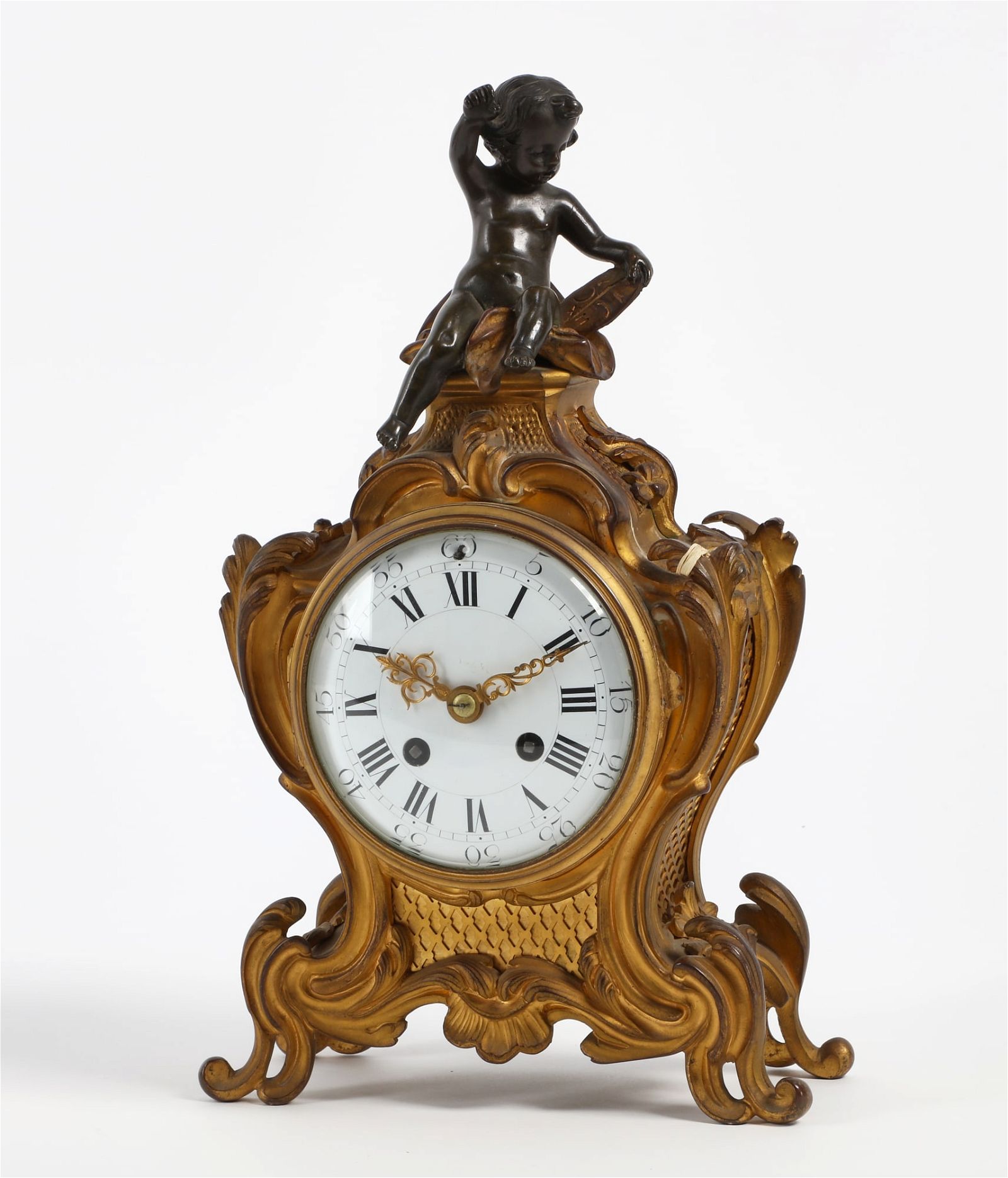 A LOUIS XV STYLE BRONZE FIGURAL