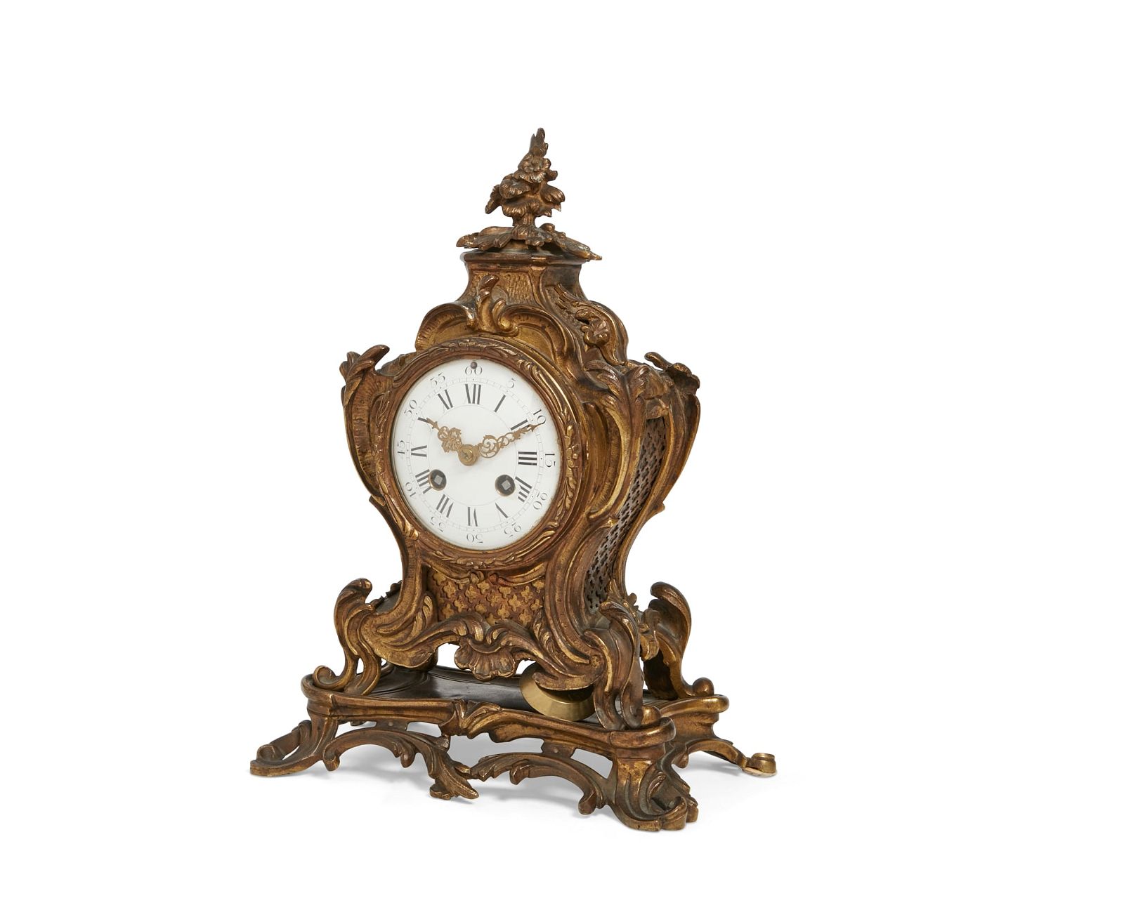 A LOUIS XV STYLE BRONZE MANTEL