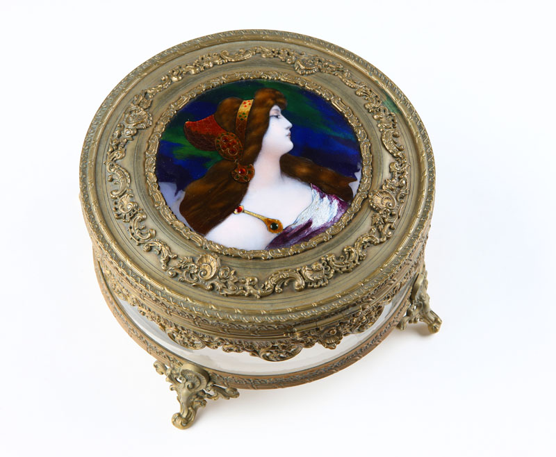 A Louis XV style bronze-mounted