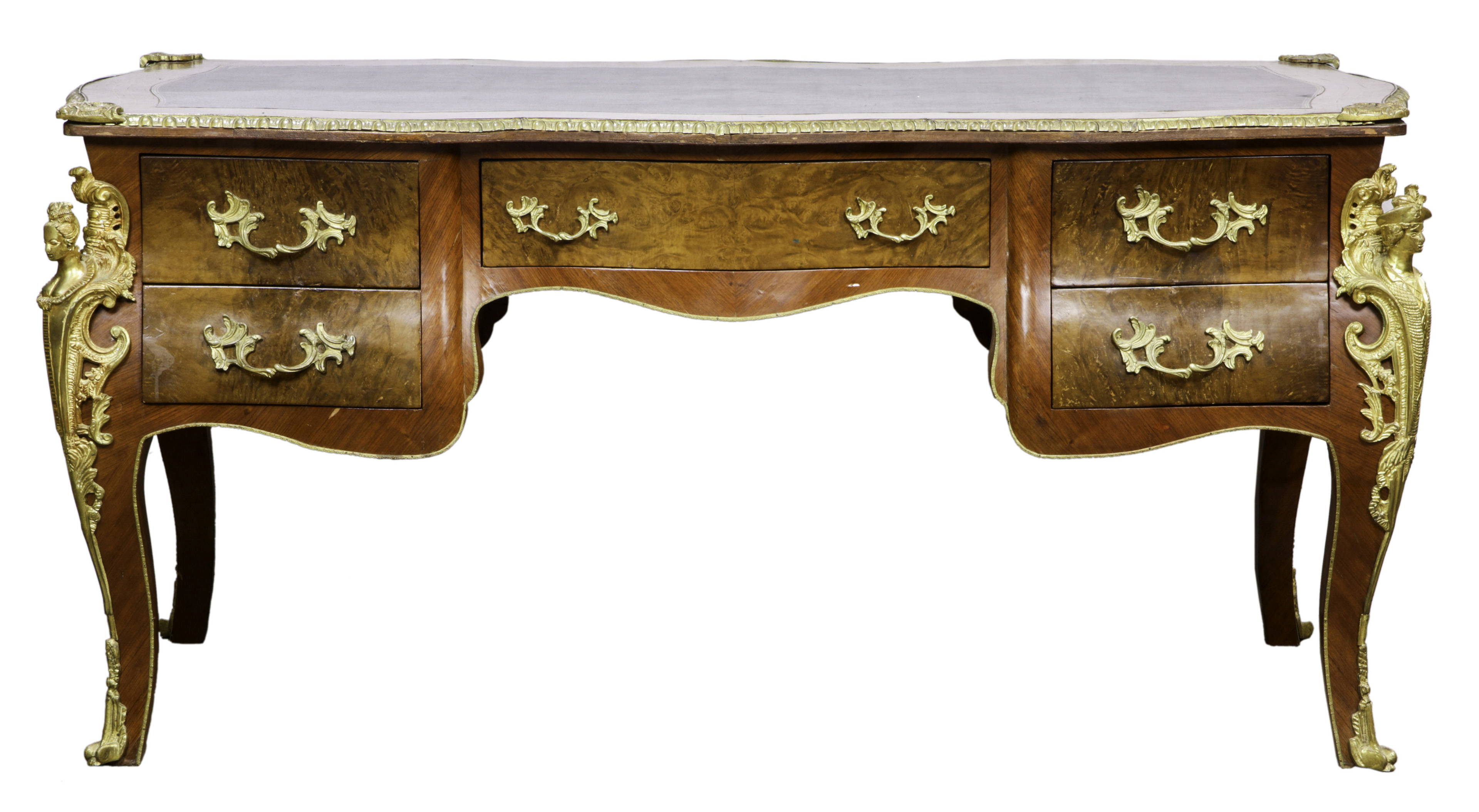 A LOUIS XV STYLE BUREAU PLAT A