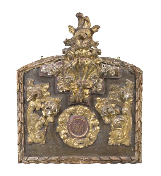 A Louis XV Style Carved Painted and