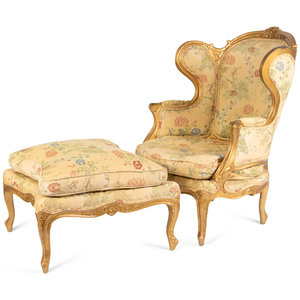 A Louis XV Style Carved Giltwood