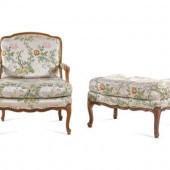 A Louis XV Style Carved Walnut