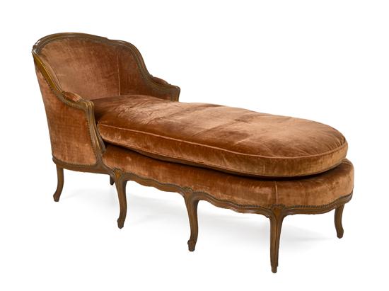 A Louis XV Style Chaise having a