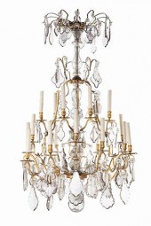 A LOUIS XV STYLE EIGHTEEN LIGH