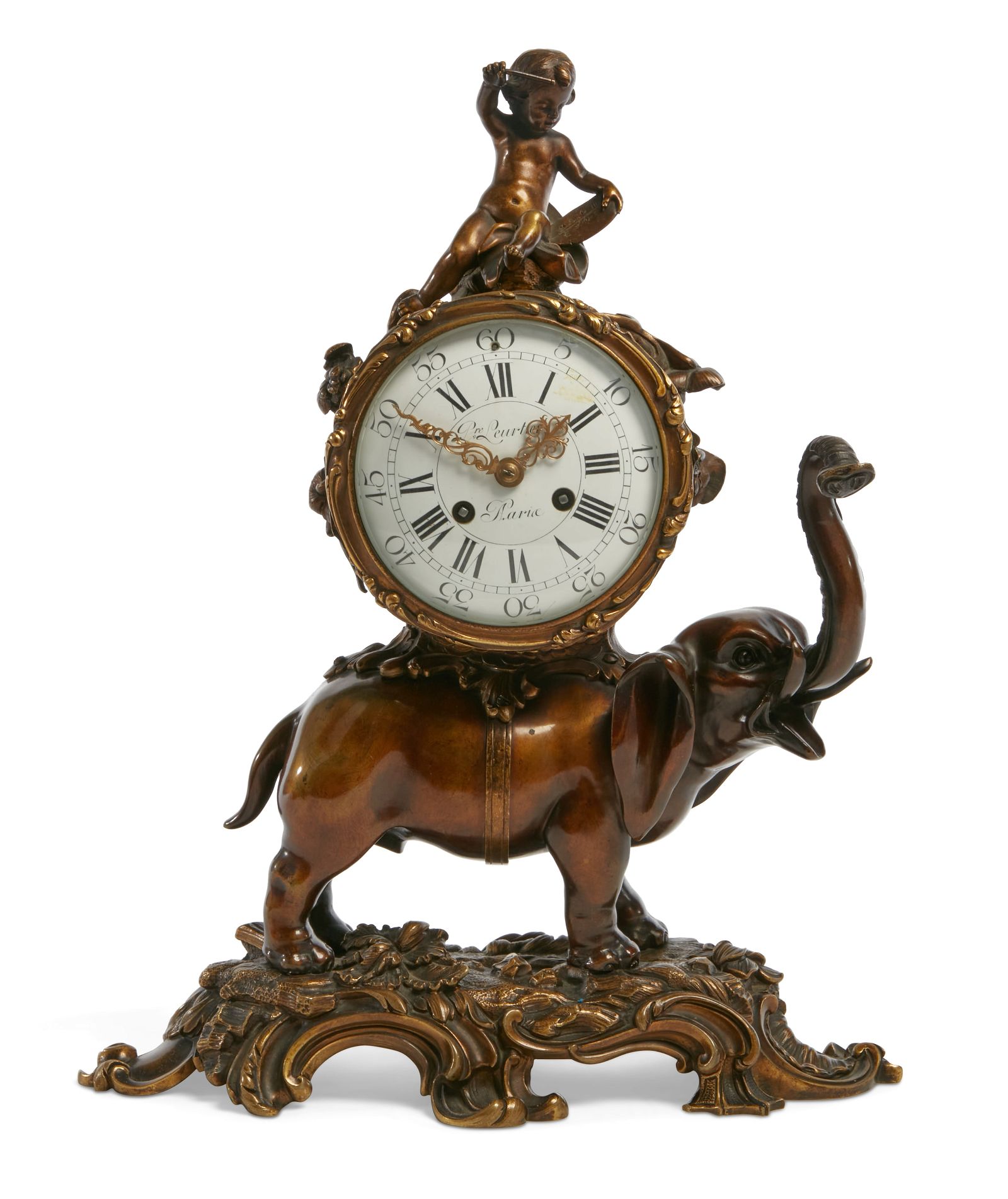 A LOUIS XV STYLE ELEPHANT FORM