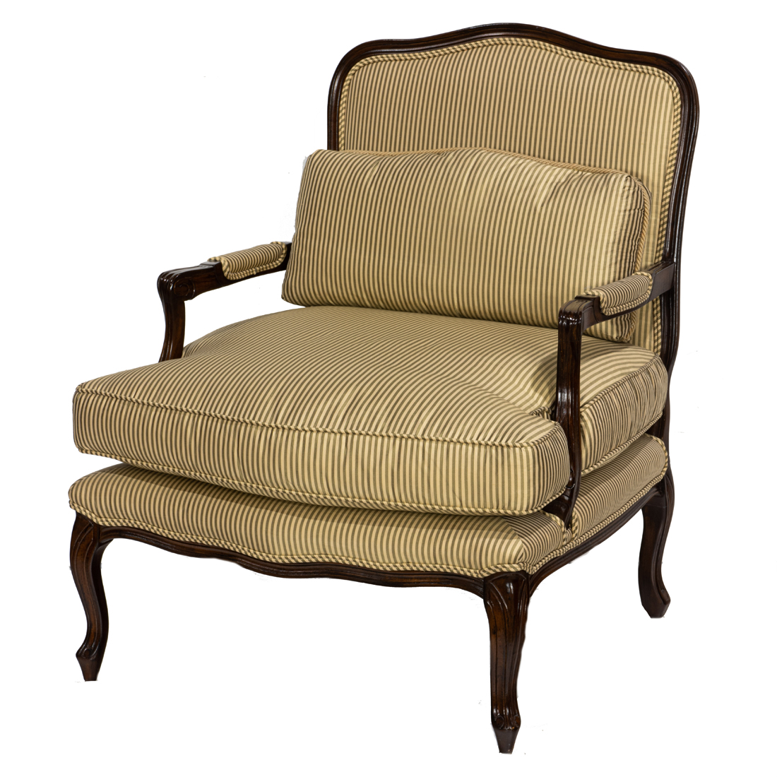 A LOUIS XV STYLE FAUTEUIL WITH