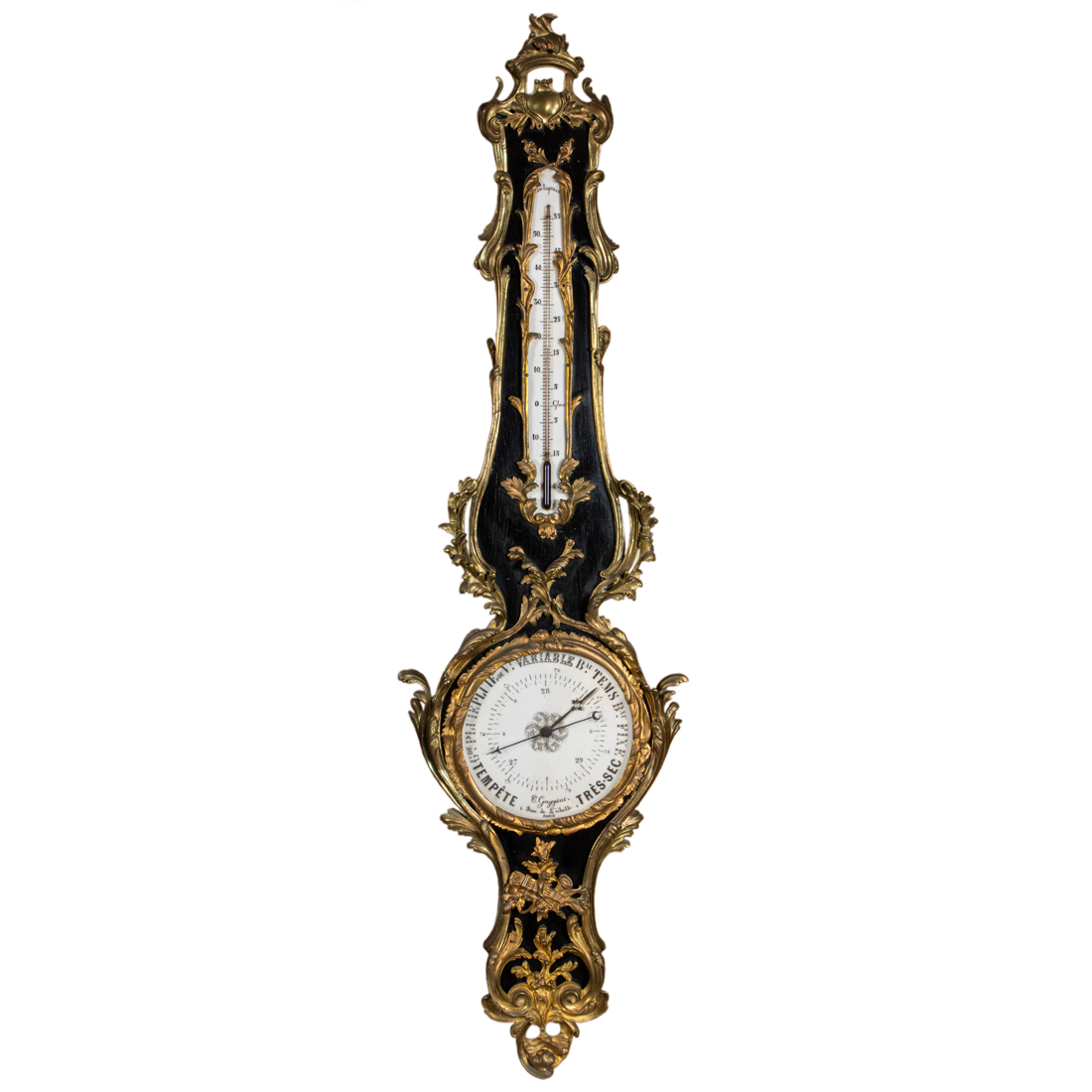 A LOUIS XV STYLE FRENCH BLACK