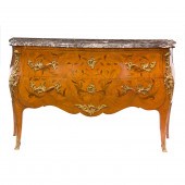 A LOUIS XV STYLE GILT BRONZE M