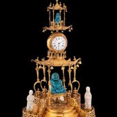 A Louis XV Style Gilt Bronze a