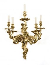 A LOUIS XV STYLE GILT BRONZE F