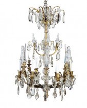 A LOUIS XV STYLE GILT BRONZE C