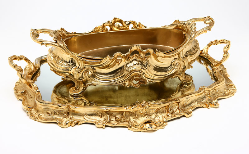 A Louis XV style gilt-bronze