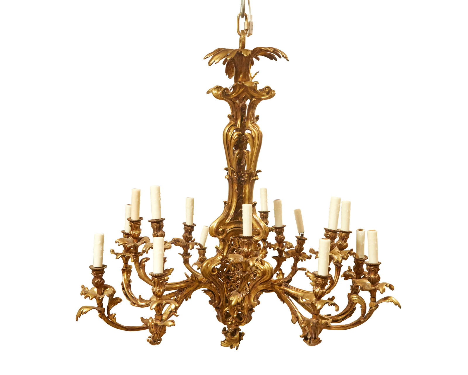 A LOUIS XV-STYLE GILT-BRONZE