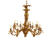 A LOUIS XV-STYLE GILT-BRONZE C