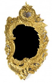 A Louis XV Style Giltwood Mirr