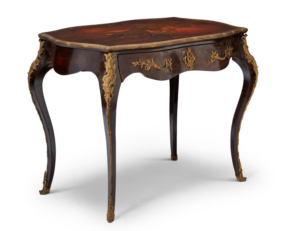 A LOUIS XV-STYLE JAPANNED DESKA