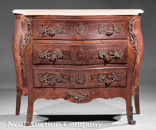 A Louis XV-Style Kingwood Marquetry