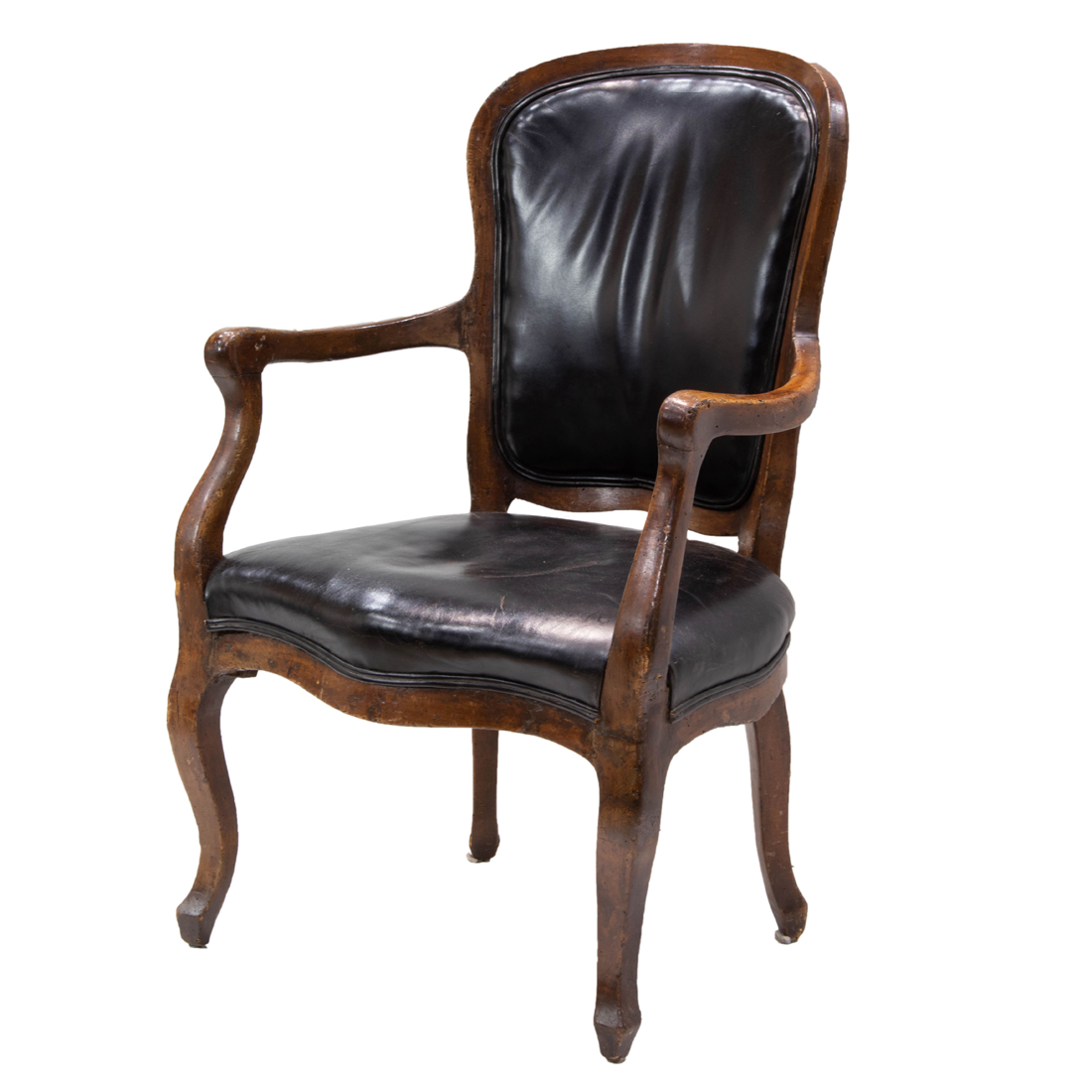 A LOUIS XV STYLE LEATHER