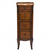 A LOUIS XV STYLE MARBLE TOP BE