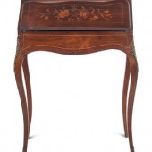 A Louis XV Style Marquetry Bur