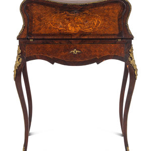 A Louis XV Style Marquetry Bureau