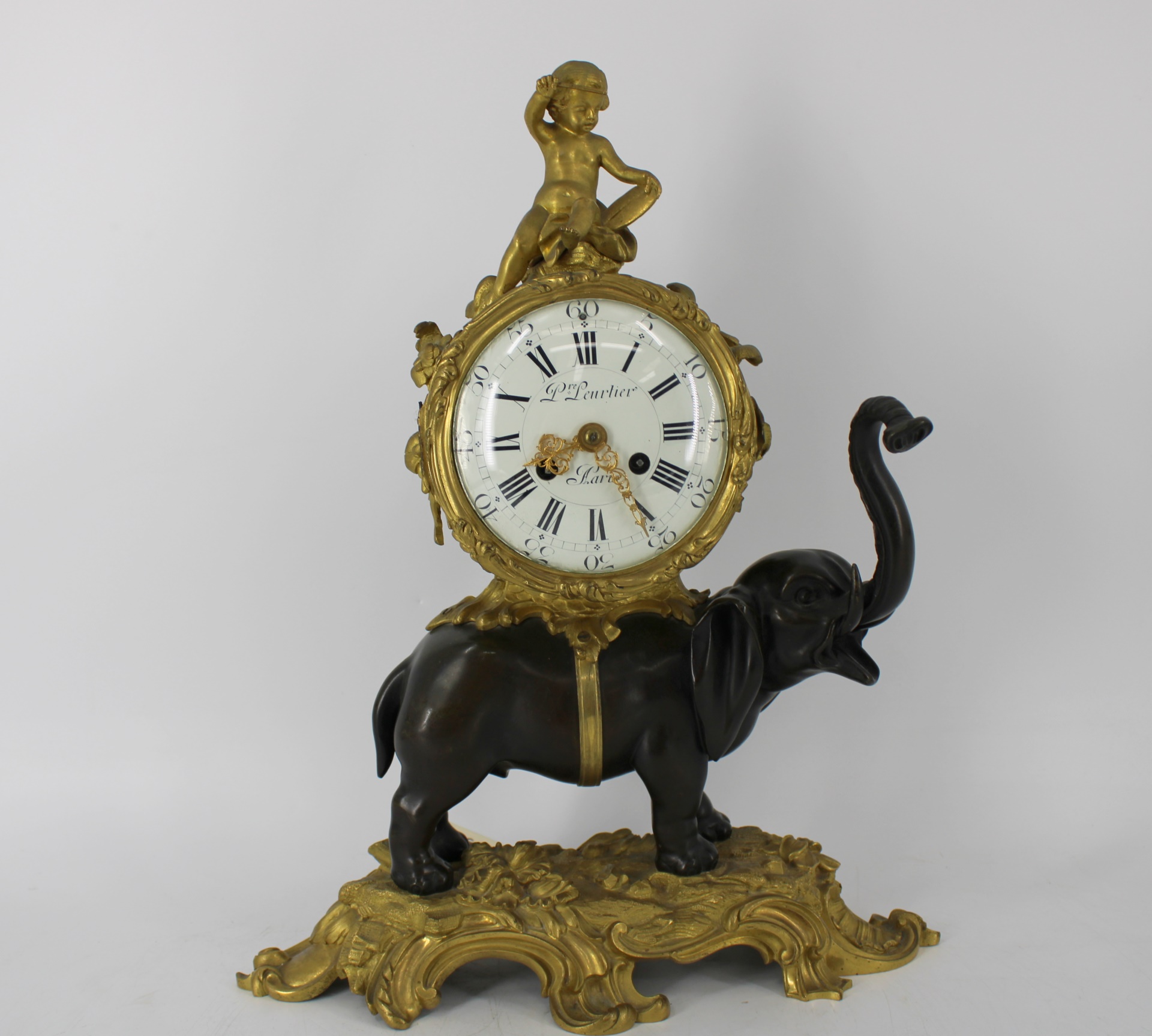 A LOUIS XV STYLE ORMOLOU AND
