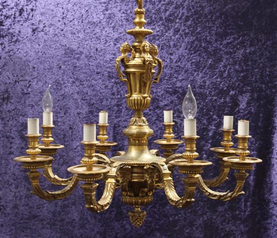 A Louis XV style ormolu electrolier