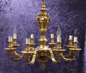 A Louis XV style ormolu electr