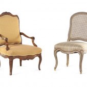 A Louis XV Style Painted Side