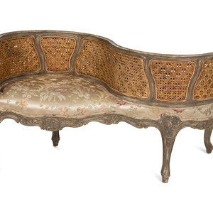A Louis XV Style Painted Cane