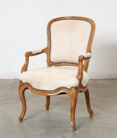 A LOUIS XV STYLE STAINED BEECH