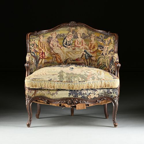 A LOUIS XV STYLE TAPESTRY