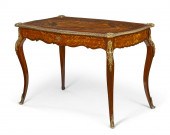 A LOUIS XV STYLE WALNUT BUREAU