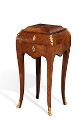 A LOUIS XV STYLE WALNUT DRESSI