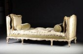 A LOUIS XV STYLE WHITE PAINTED