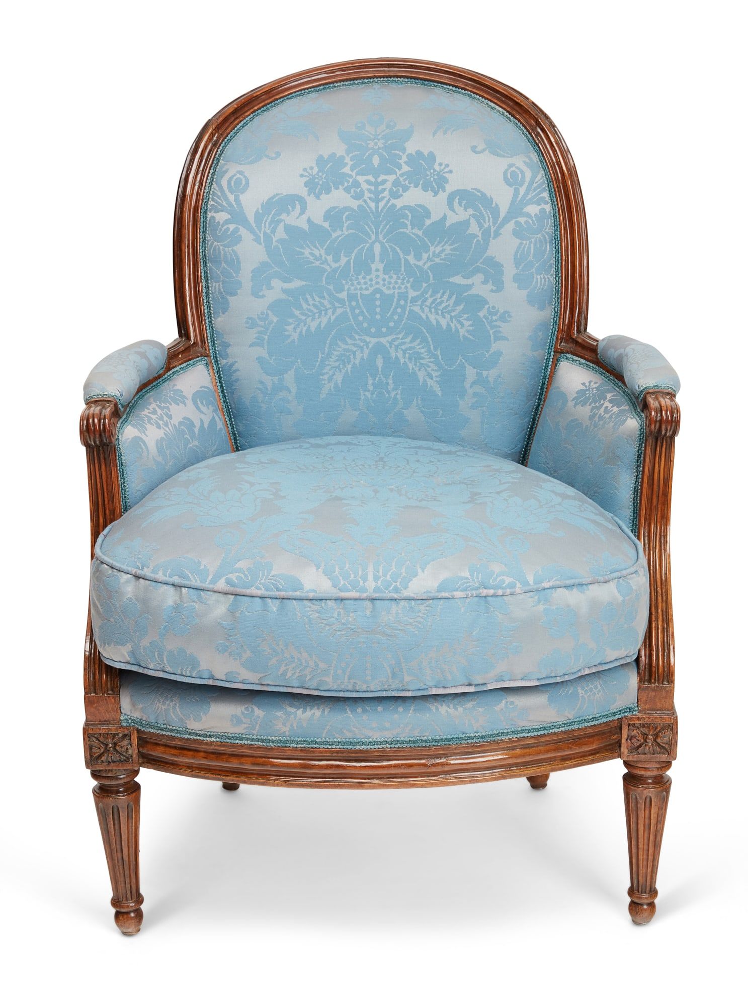 A LOUIS XVI BEECHWOOD BERGèRE, LATE