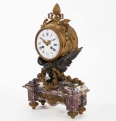 A LOUIS XVI BRONZE AND MARBLE