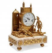 A LOUIS XVI GILT BRONZE ARCHIT
