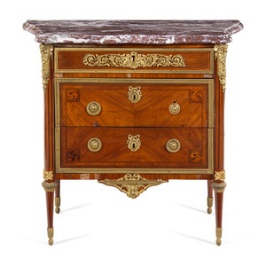 A Louis XVI Gilt Bronze Mounted