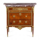 A Louis XVI Gilt Bronze Mounte