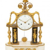A Louis XVI Gilt Bronze and Ma