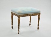 A Louis XVI Gilt Wood Bench Wi