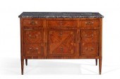 A LOUIS XVI INLAID WALNUT COMM